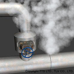 想定外のトラブル：保温内の蒸気漏れ